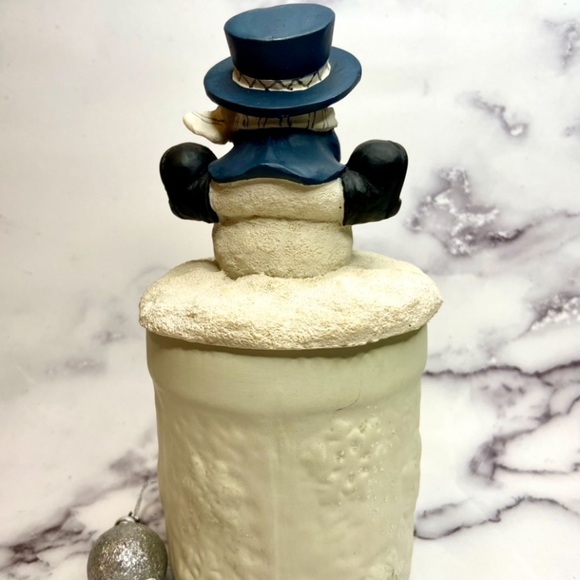 ❌❌SOLD❌❌Snowman Candle With Lid Christmas Holiday - Picture 5 of 14
